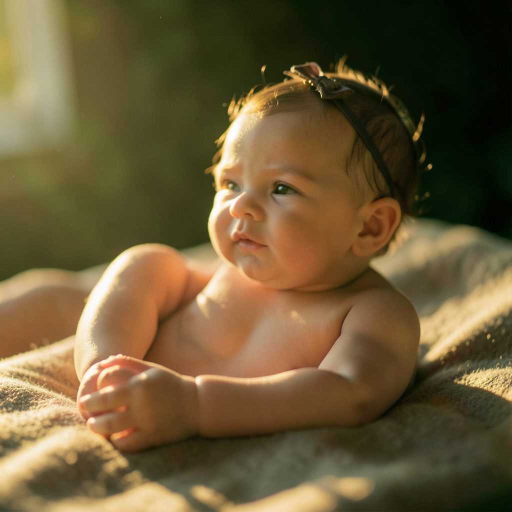 Close-up portrait with soft natural lighting